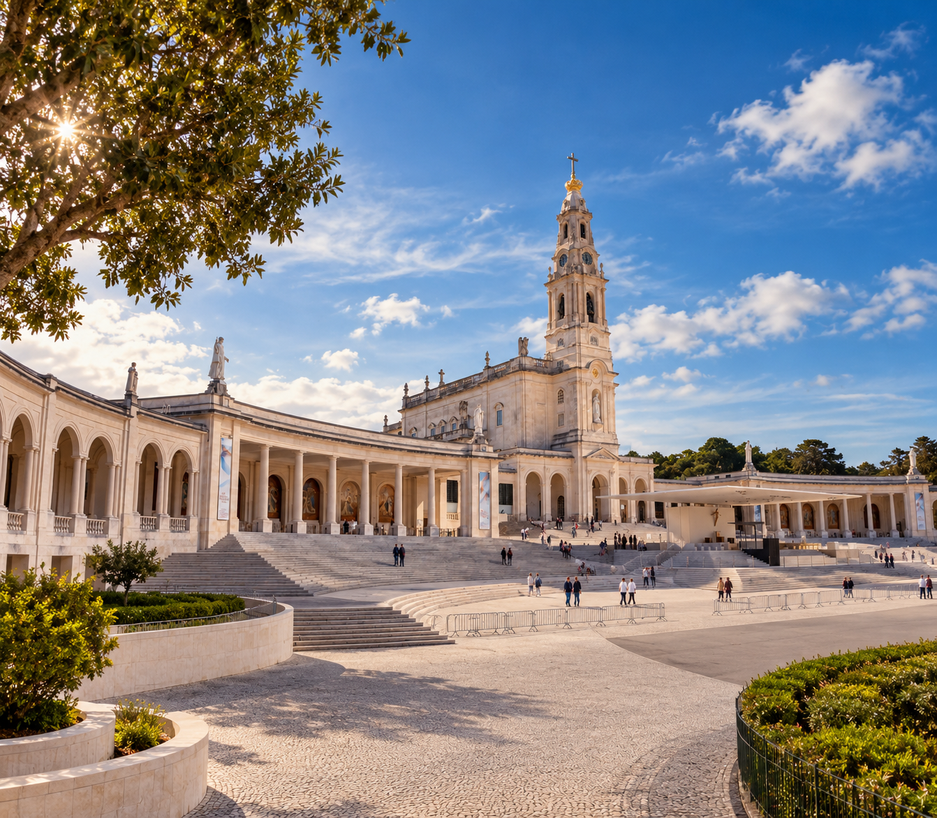 The Sanctuary of Our Lady of Fatima in Portugal, built at the Cova da Iria where Our Lady appeared